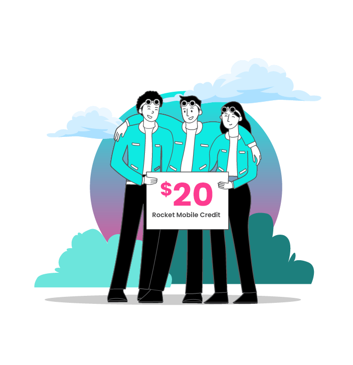 Rocket refer a friend